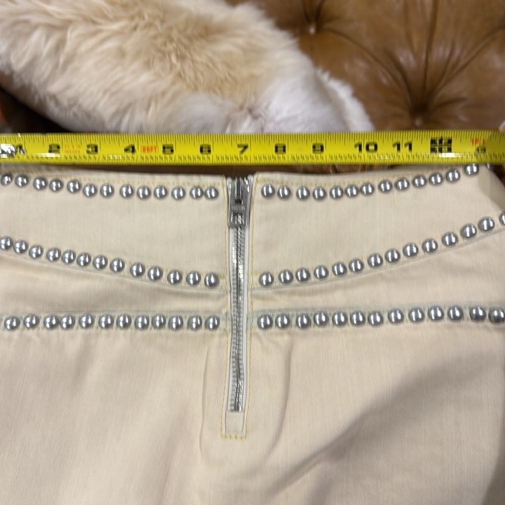 COACH mini skirt rare cream with embellishments NWT - Picture 7 of 7